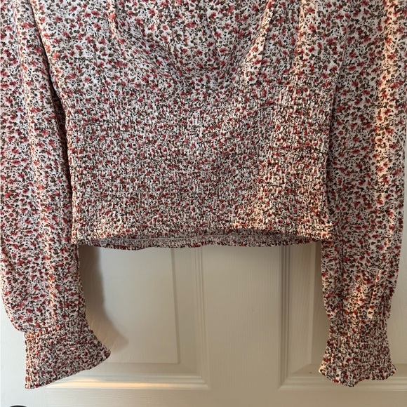 Princess Polly Red and White Floral Blouse - Picture 3 of 4